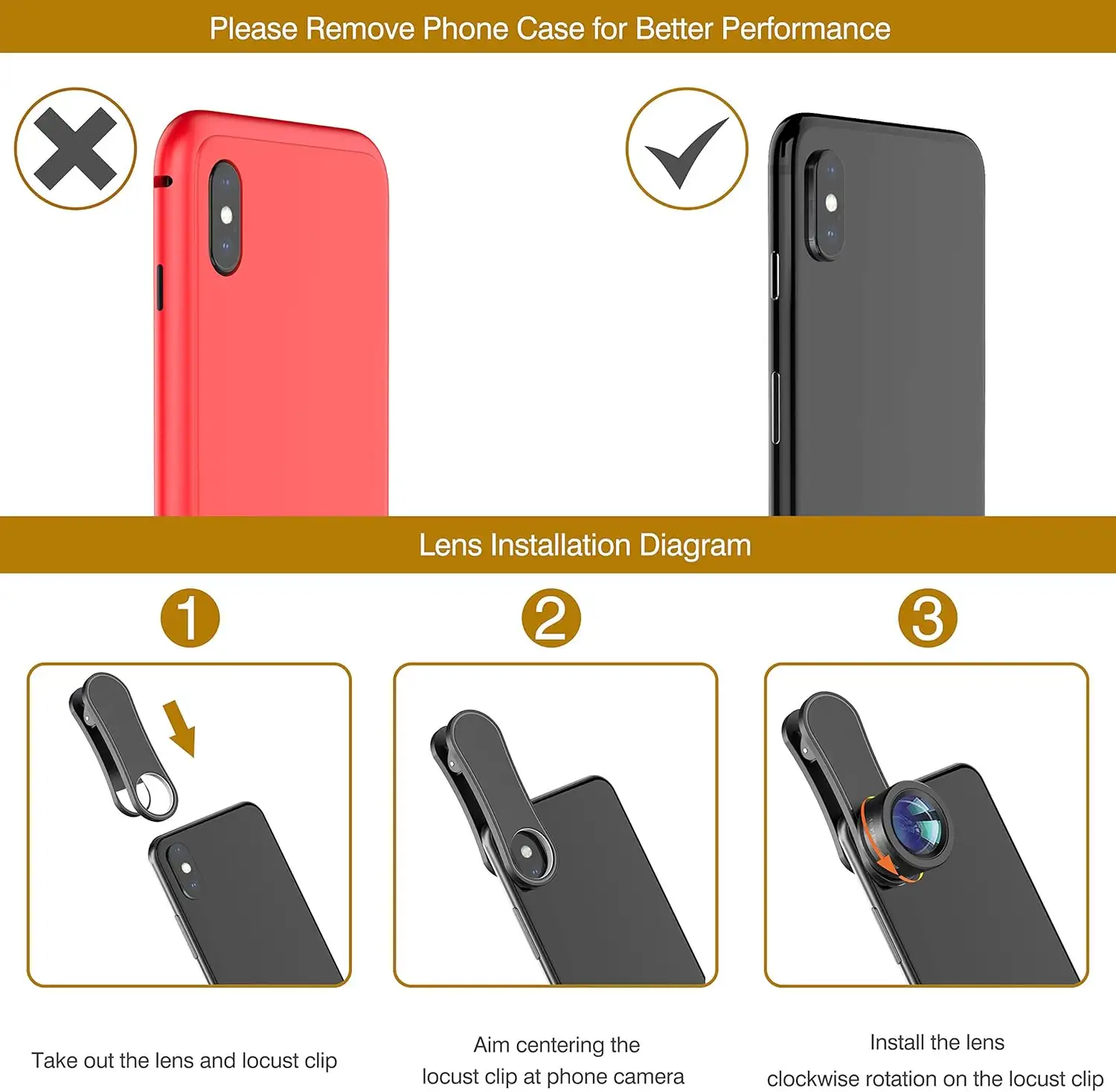 LEKNES Upgraded 3 in 1 Phone Camera Lens kit-198° Fisheye Lens + Macro Lens + 120° Wide Angle Lens - 81xJd GNWpL._AC_SL1500_